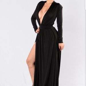 Fashion Nova Spree Dress - Black